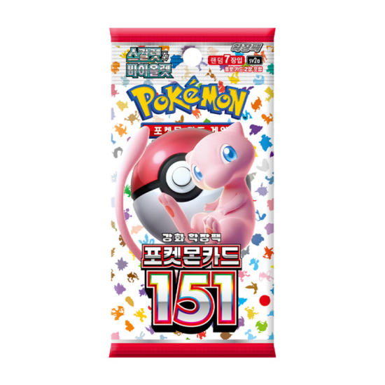 Pokémon 151 Booster - KOREA - produkt kolekcjonerski